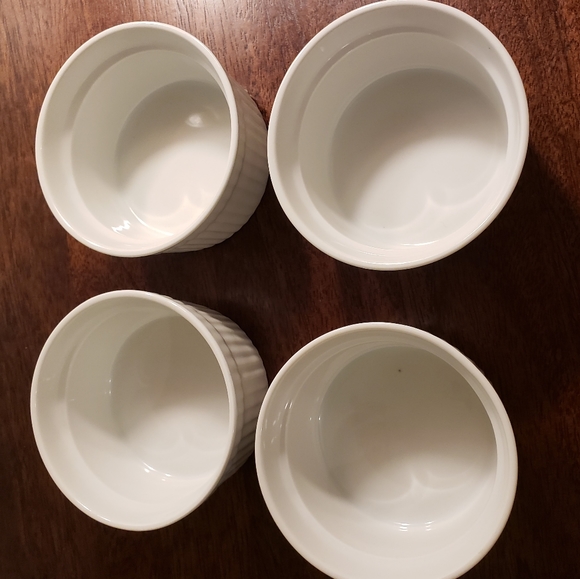 Oven Safe Ramekins Set of 4 White Cordon Bleu - Picture 3 of 8